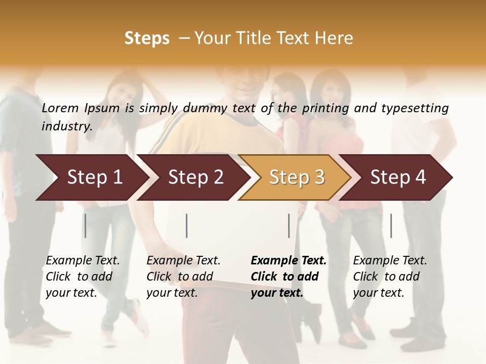 Handsome Advertising Team PowerPoint Template