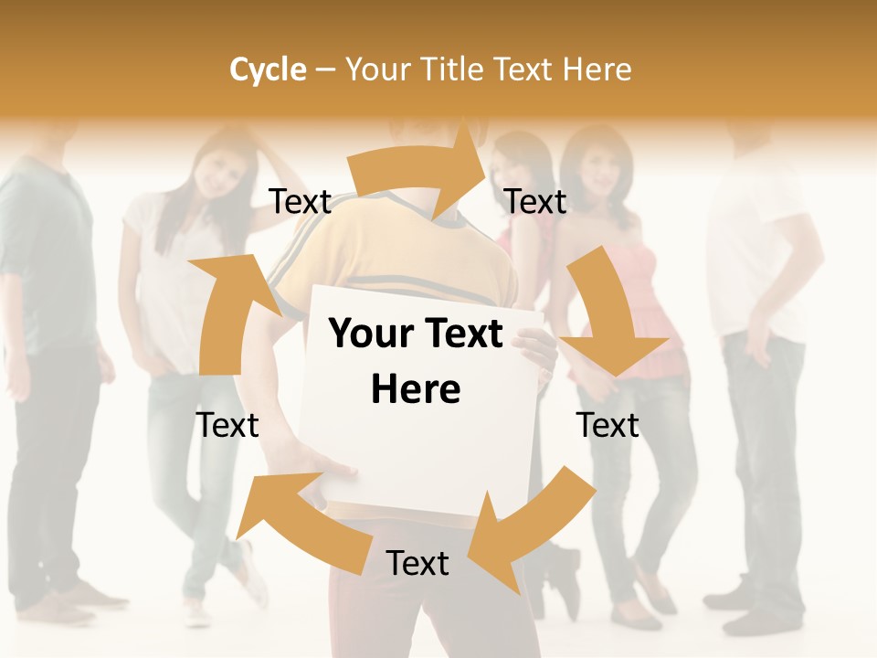 Handsome Advertising Team PowerPoint Template