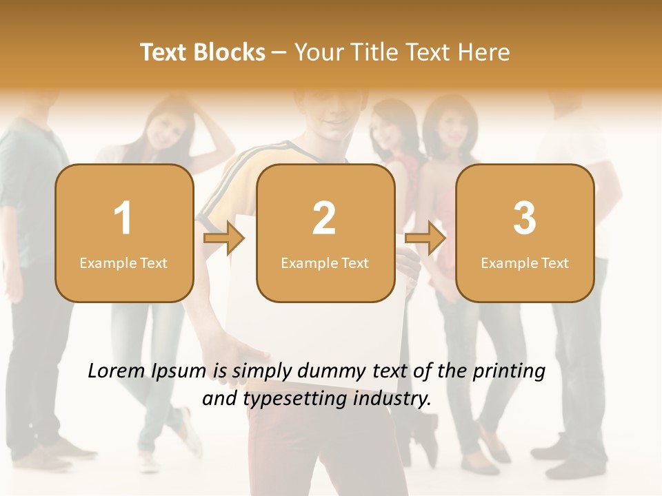 Handsome Advertising Team PowerPoint Template