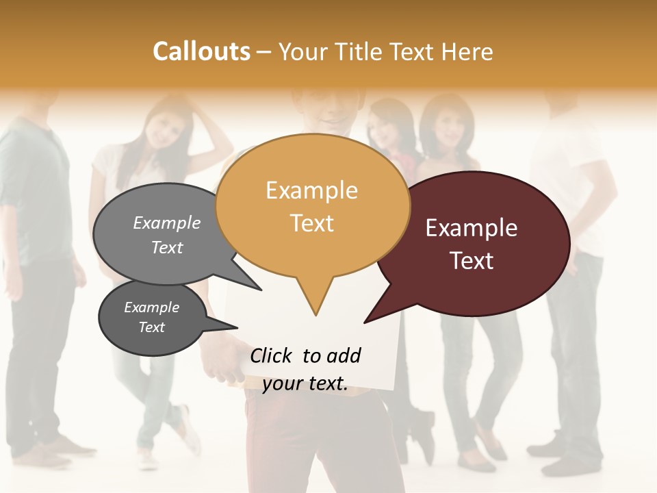 Handsome Advertising Team PowerPoint Template