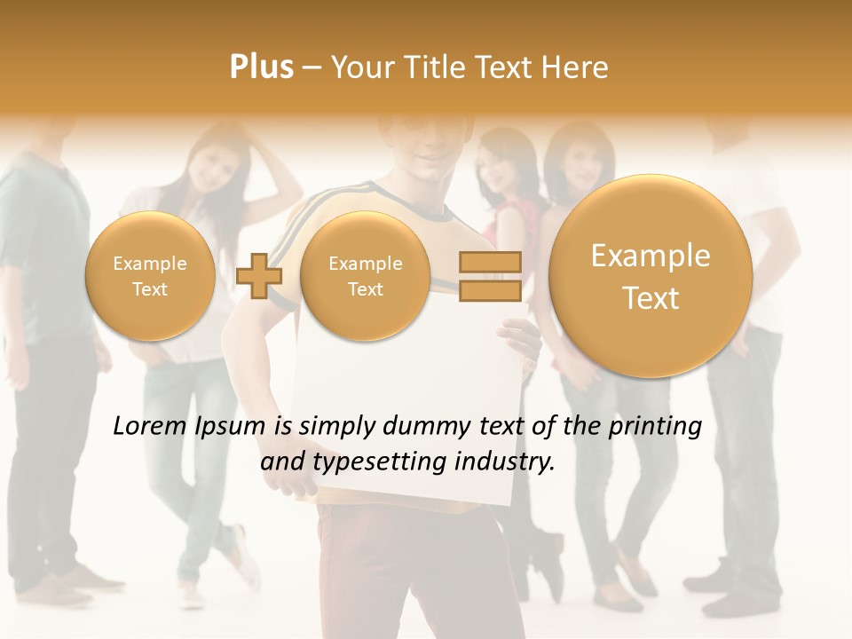 Handsome Advertising Team PowerPoint Template