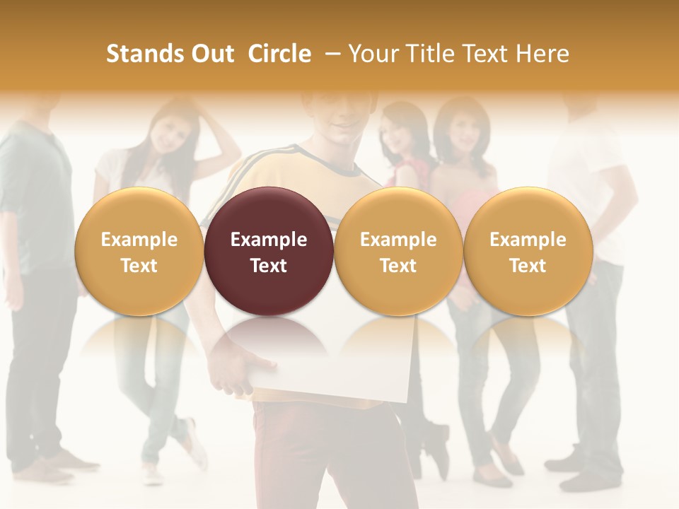 Handsome Advertising Team PowerPoint Template