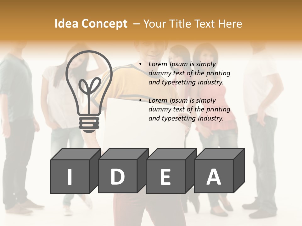 Handsome Advertising Team PowerPoint Template