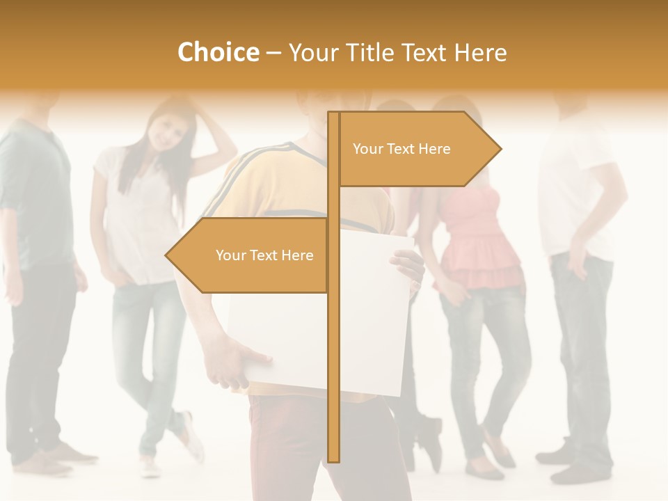 Handsome Advertising Team PowerPoint Template