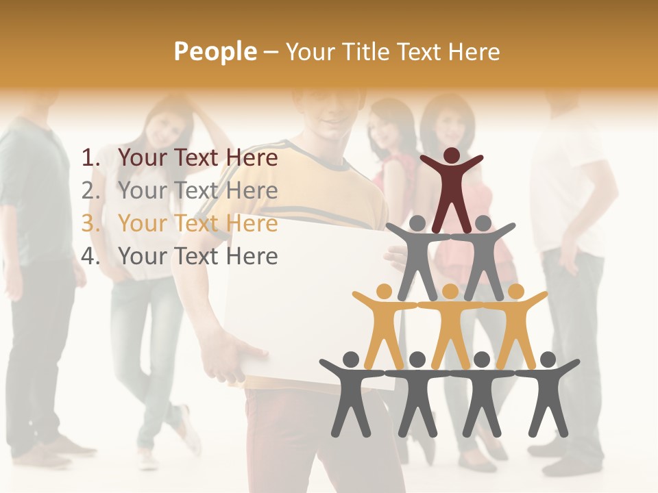 Handsome Advertising Team PowerPoint Template