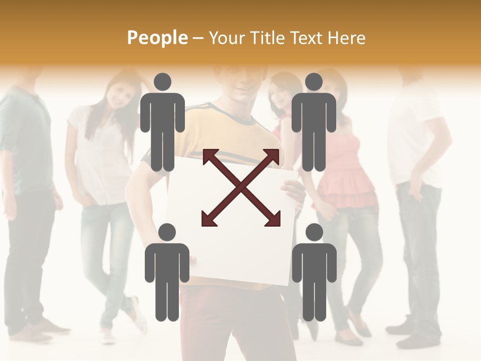 Handsome Advertising Team PowerPoint Template