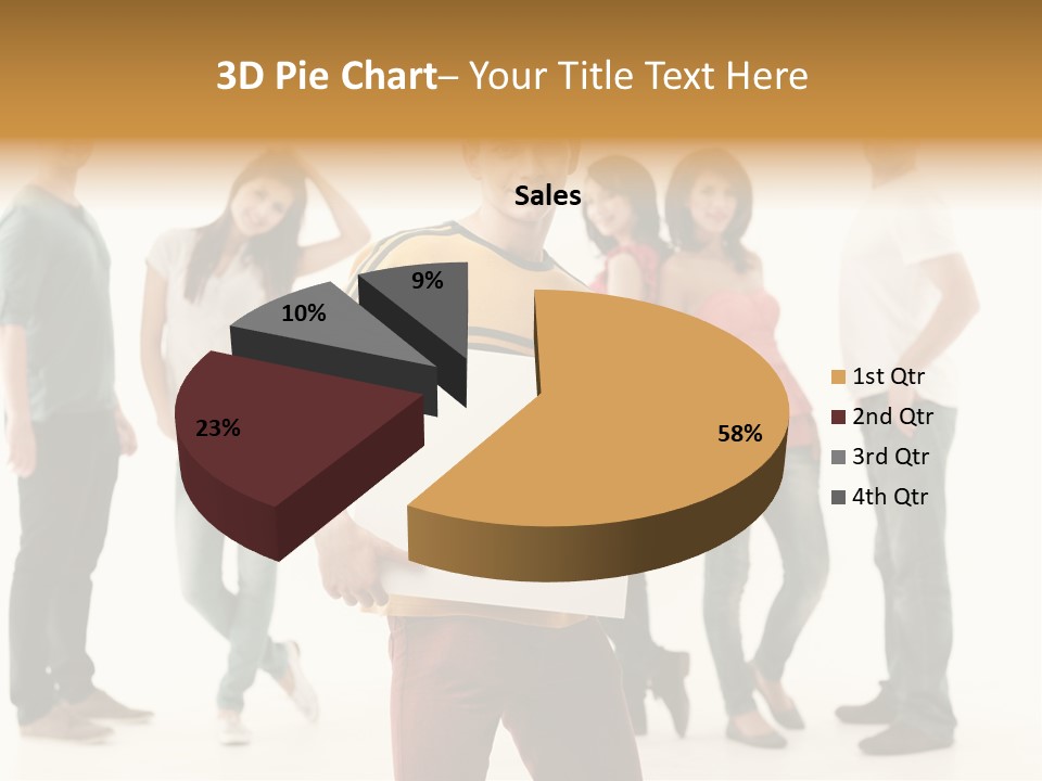 Handsome Advertising Team PowerPoint Template