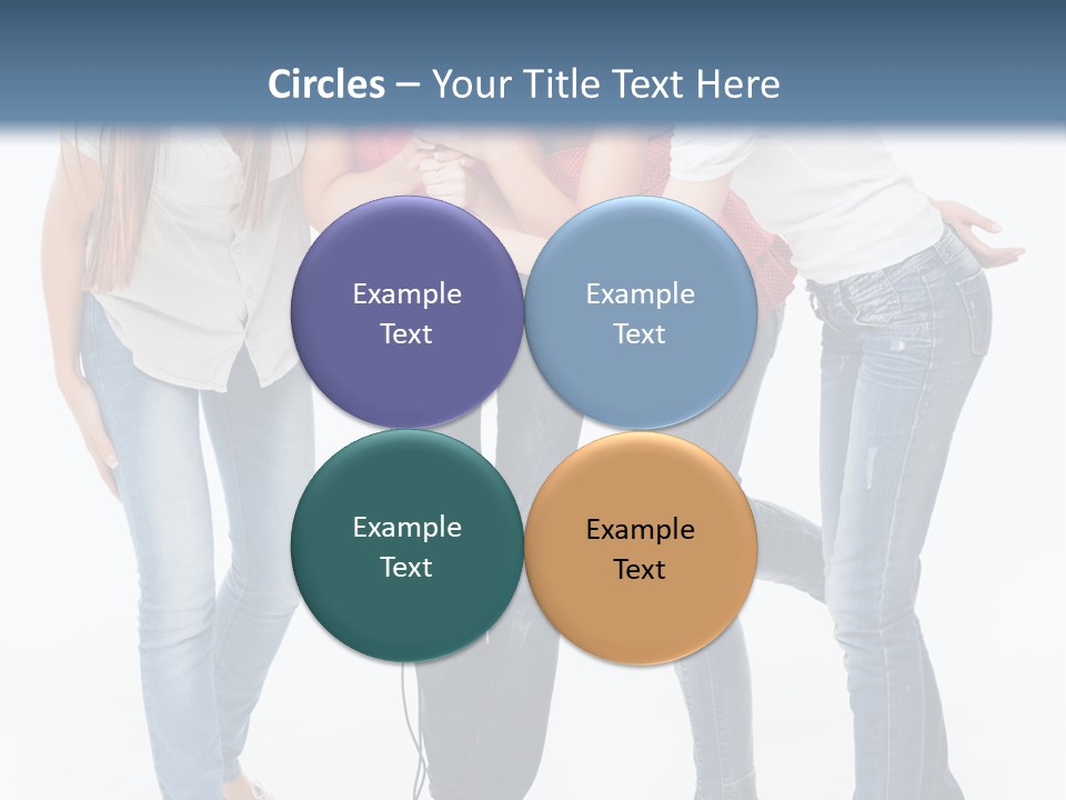 Colorful Many Young PowerPoint Template