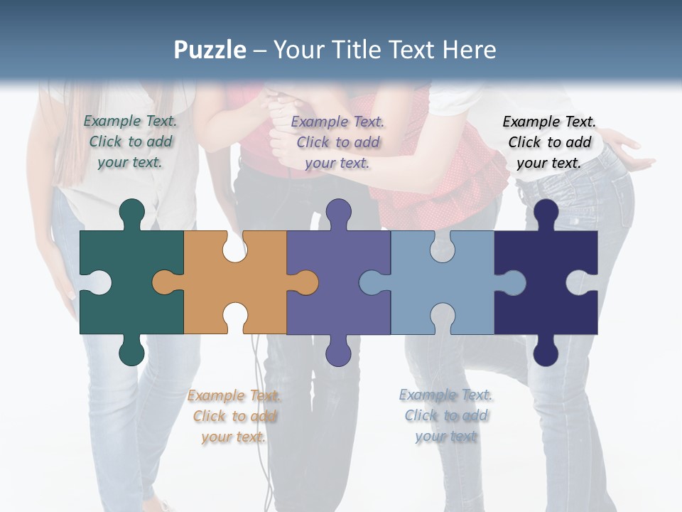 Colorful Many Young PowerPoint Template