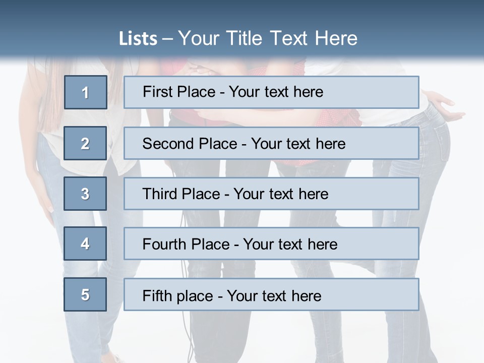 Colorful Many Young PowerPoint Template
