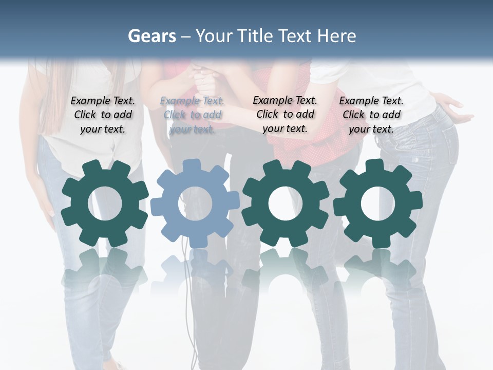 Colorful Many Young PowerPoint Template