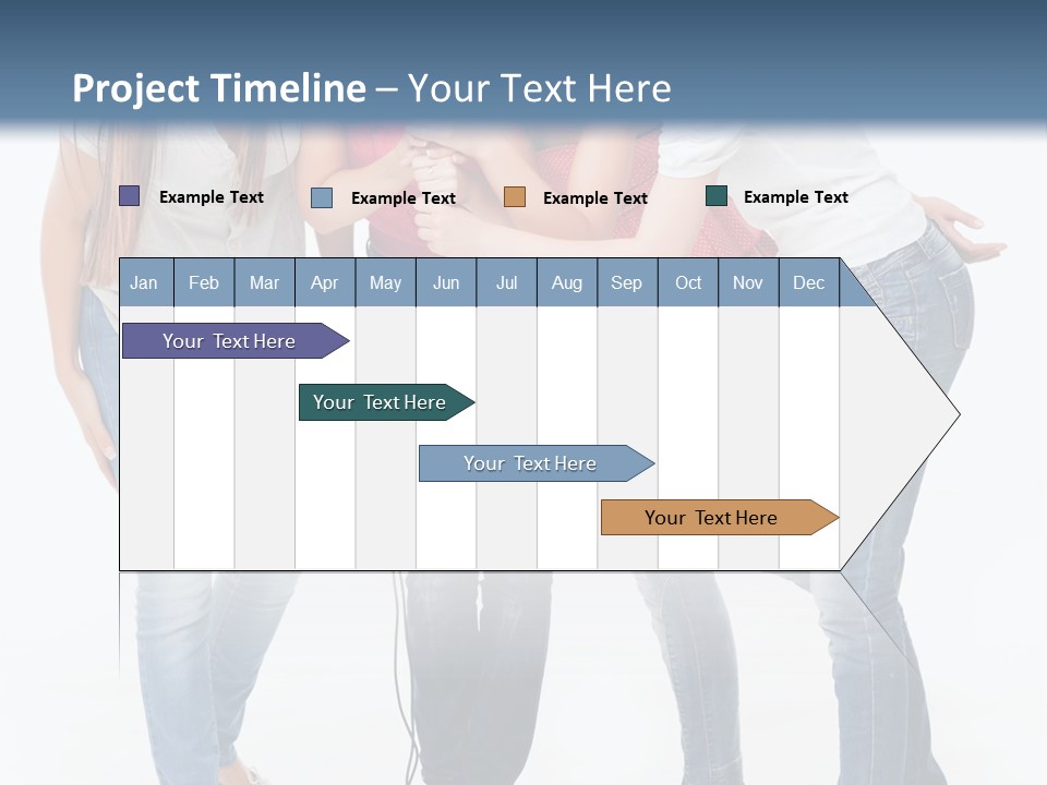 Colorful Many Young PowerPoint Template