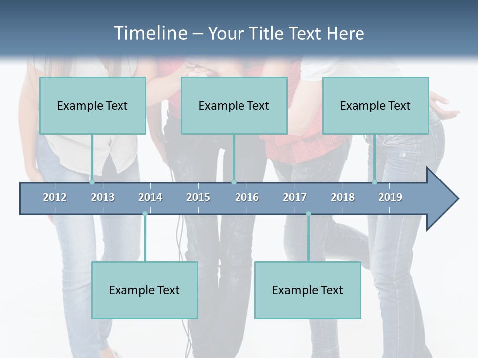 Colorful Many Young PowerPoint Template