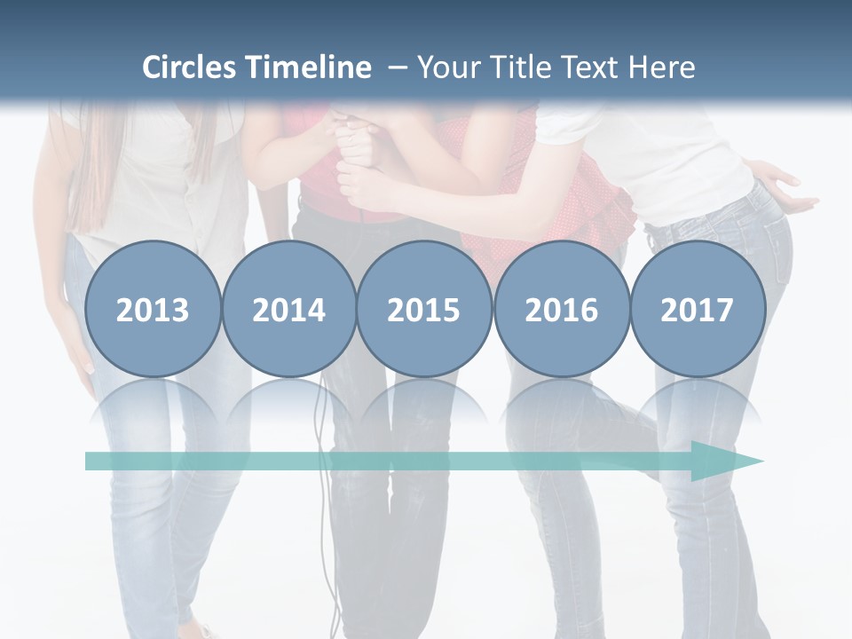 Colorful Many Young PowerPoint Template