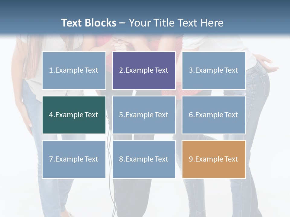 Colorful Many Young PowerPoint Template