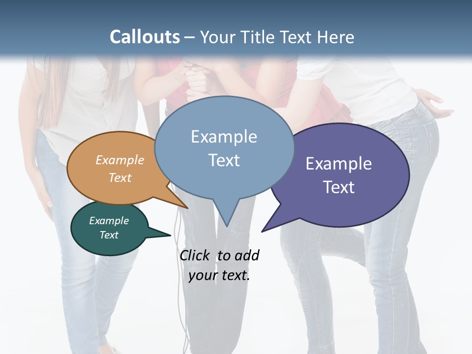 Colorful Many Young PowerPoint Template