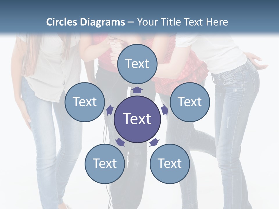 Colorful Many Young PowerPoint Template