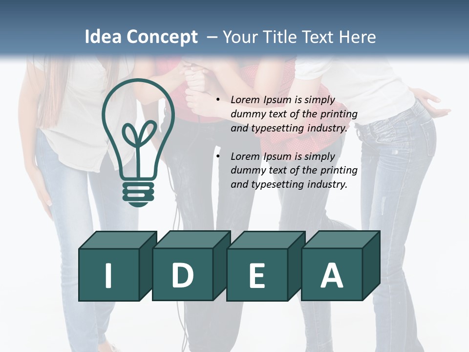 Colorful Many Young PowerPoint Template