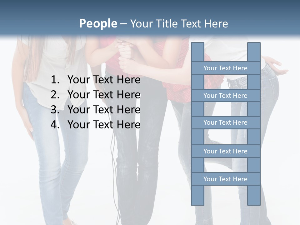 Colorful Many Young PowerPoint Template