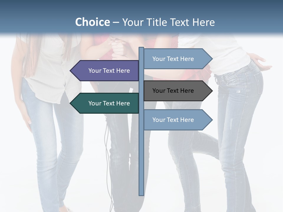 Colorful Many Young PowerPoint Template