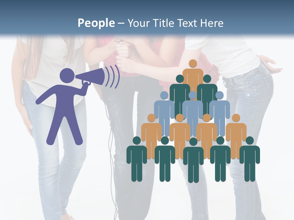 Colorful Many Young PowerPoint Template