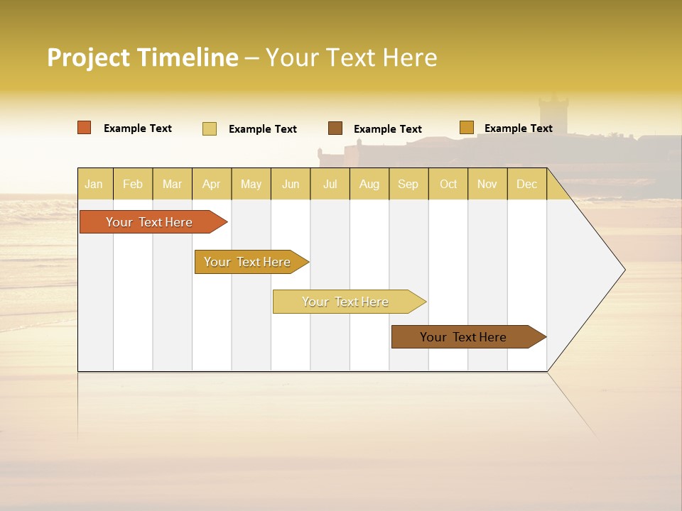 Surfing Shoreline Walking PowerPoint Template