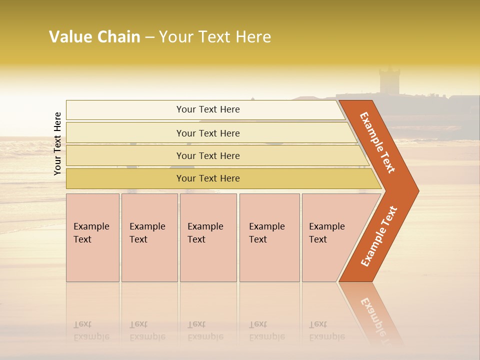 Surfing Shoreline Walking PowerPoint Template