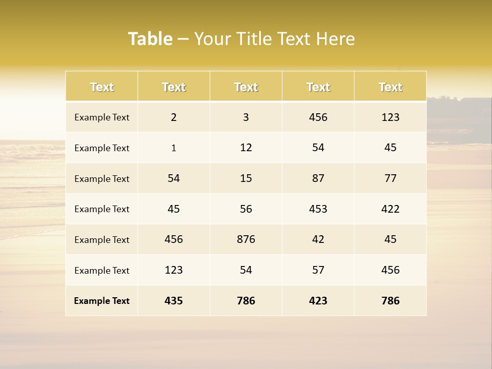 Surfing Shoreline Walking PowerPoint Template