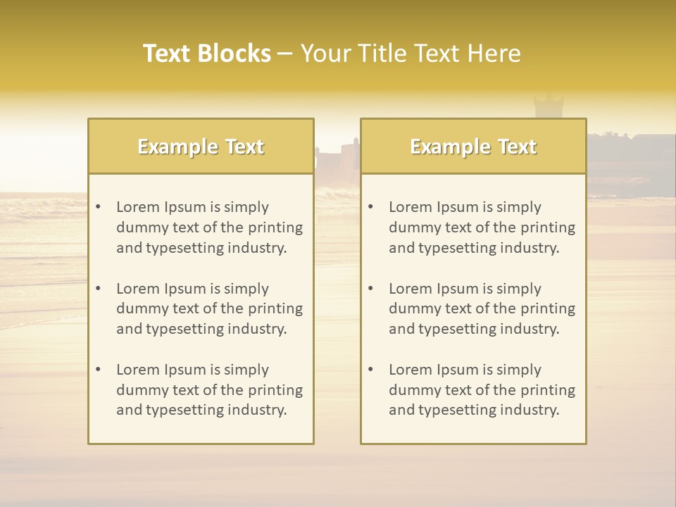 Surfing Shoreline Walking PowerPoint Template