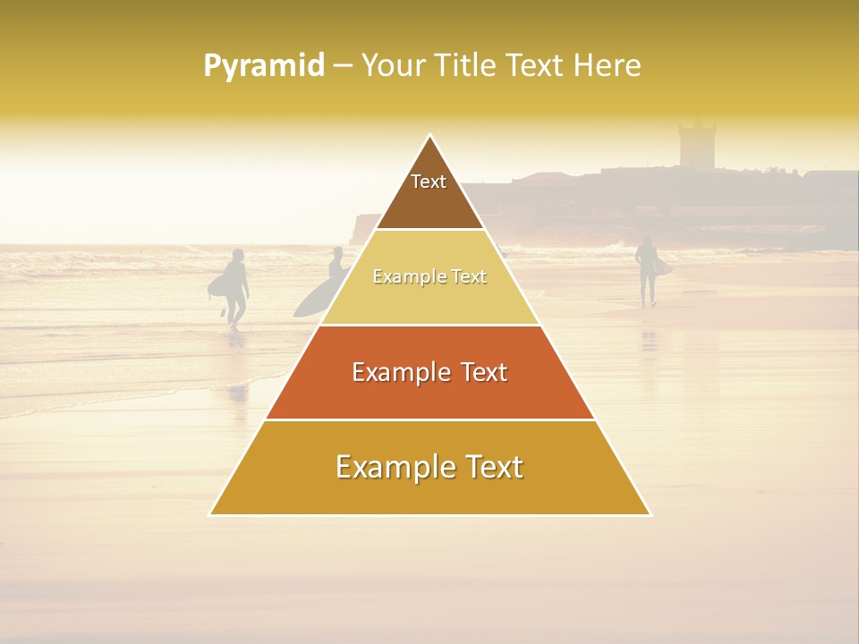 Surfing Shoreline Walking PowerPoint Template