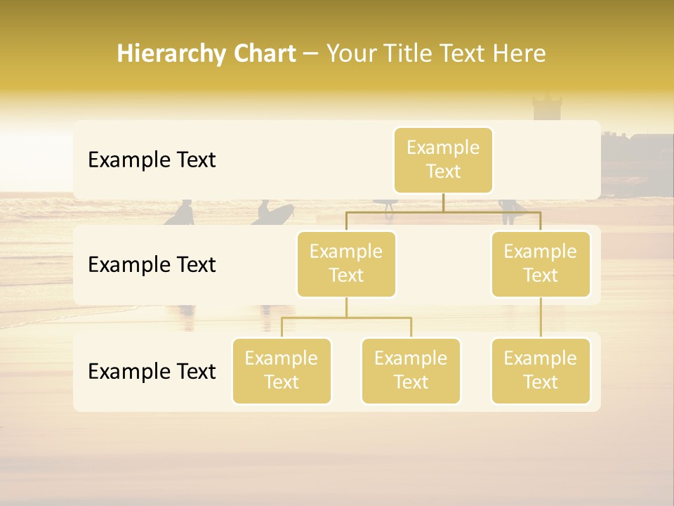 Surfing Shoreline Walking PowerPoint Template