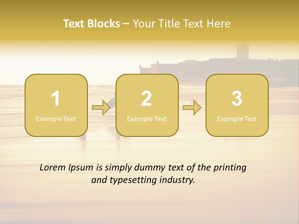 Surfing Shoreline Walking PowerPoint Template