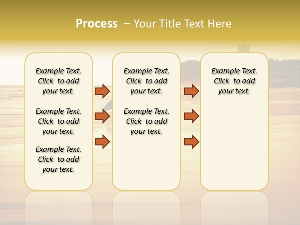 Surfing Shoreline Walking PowerPoint Template