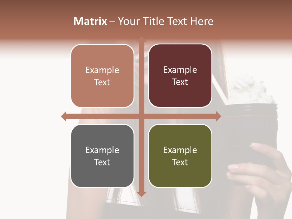 Dessert Woman Raspberry PowerPoint Template