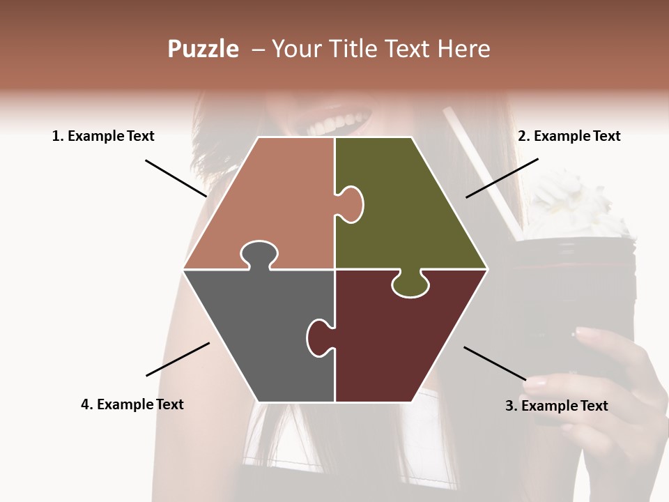 Dessert Woman Raspberry PowerPoint Template