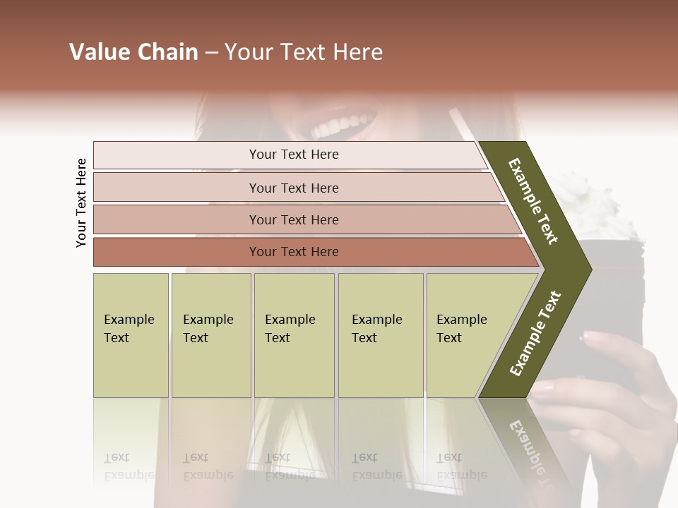 Dessert Woman Raspberry PowerPoint Template