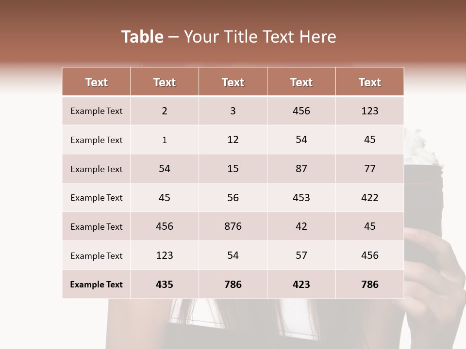 Dessert Woman Raspberry PowerPoint Template