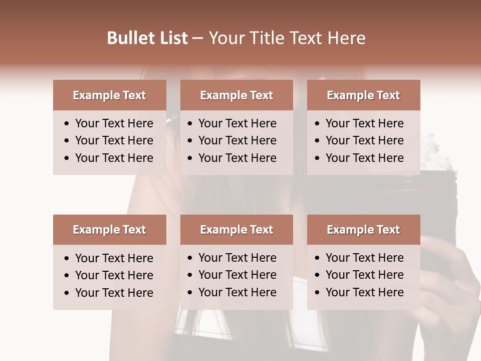 Dessert Woman Raspberry PowerPoint Template