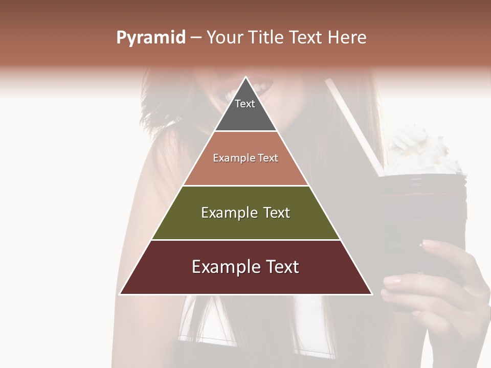 Dessert Woman Raspberry PowerPoint Template