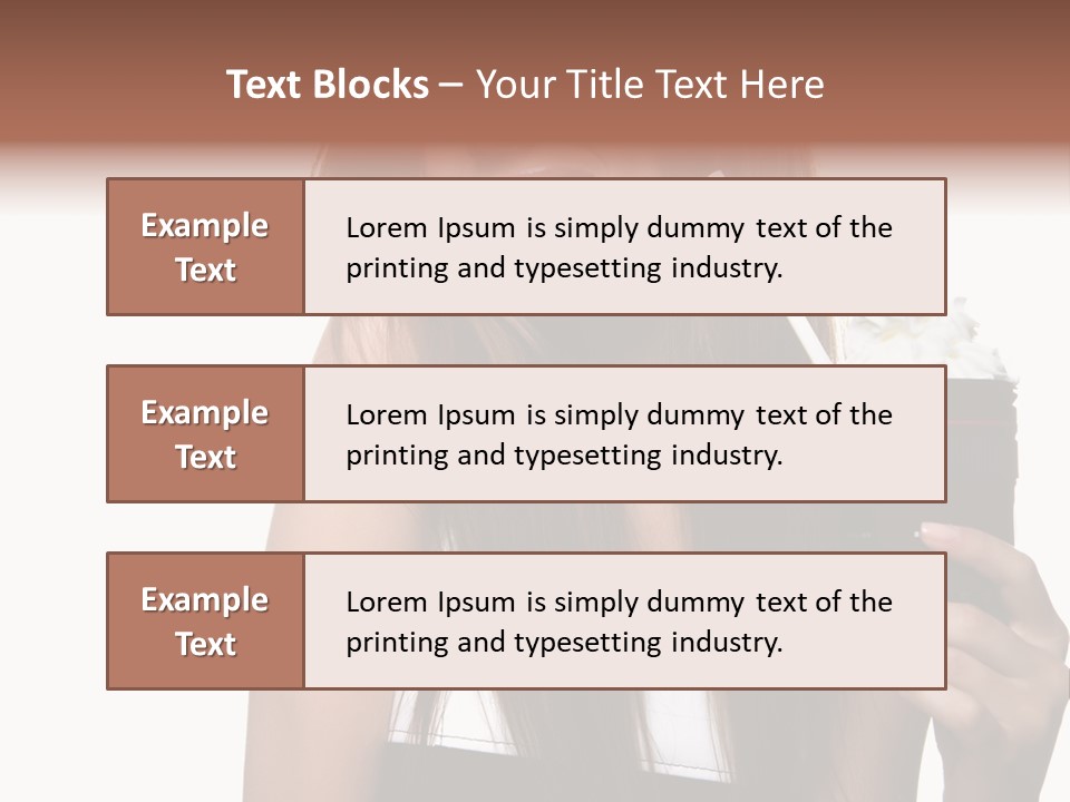 Dessert Woman Raspberry PowerPoint Template