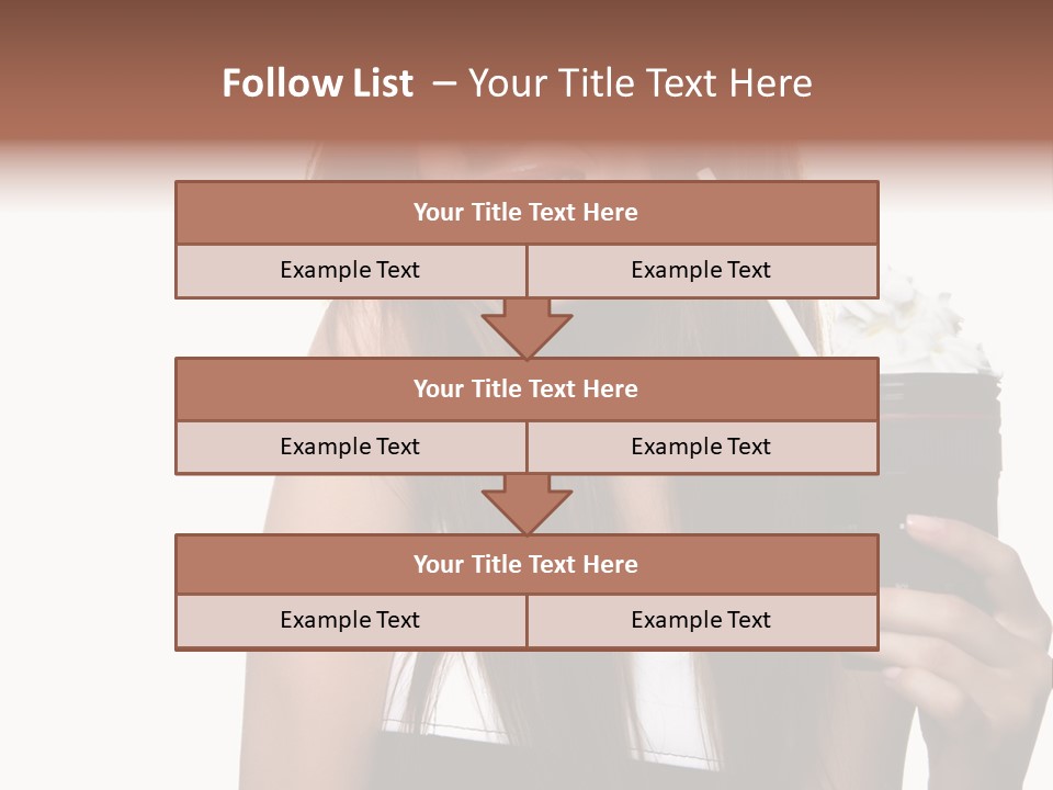 Dessert Woman Raspberry PowerPoint Template