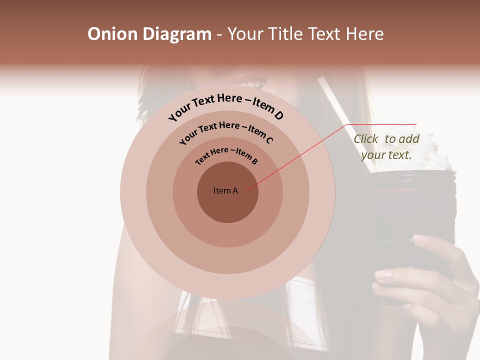 Dessert Woman Raspberry PowerPoint Template