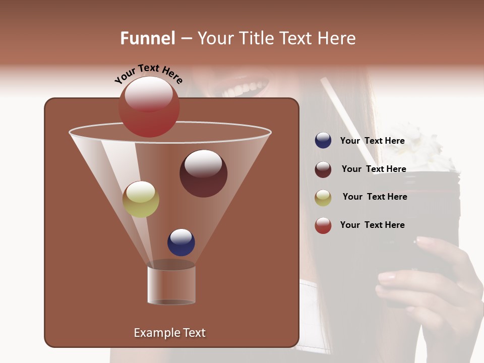 Dessert Woman Raspberry PowerPoint Template