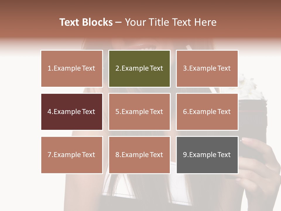 Dessert Woman Raspberry PowerPoint Template