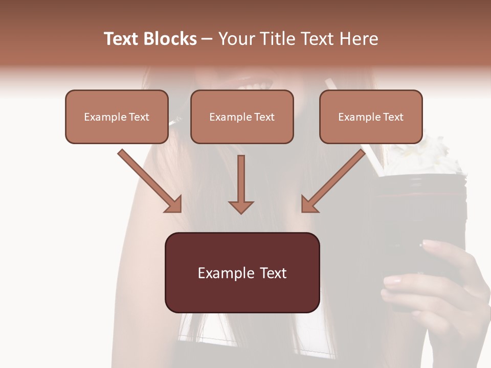 Dessert Woman Raspberry PowerPoint Template