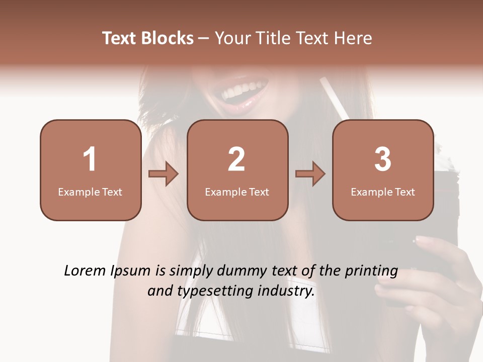 Dessert Woman Raspberry PowerPoint Template