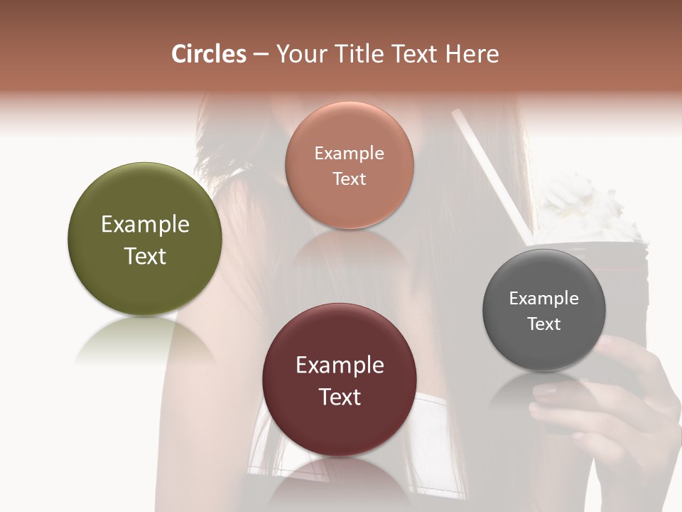 Dessert Woman Raspberry PowerPoint Template