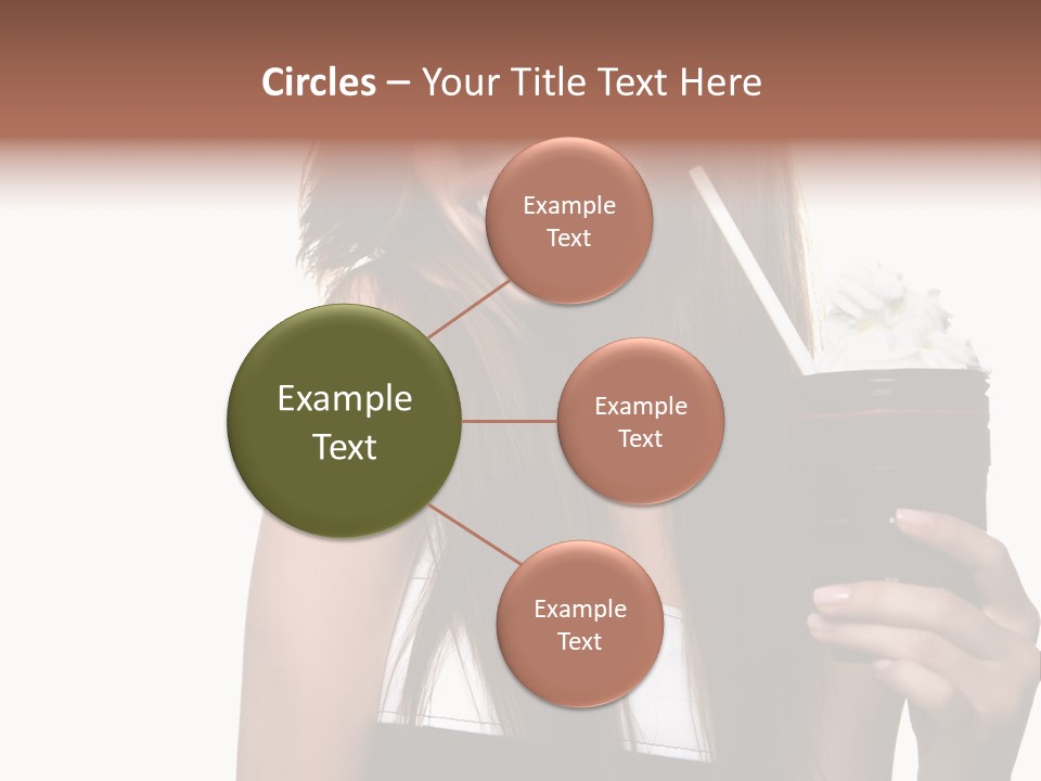 Dessert Woman Raspberry PowerPoint Template