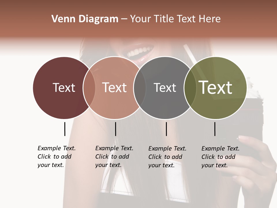 Dessert Woman Raspberry PowerPoint Template