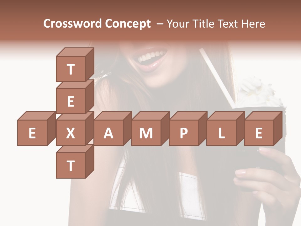 Dessert Woman Raspberry PowerPoint Template